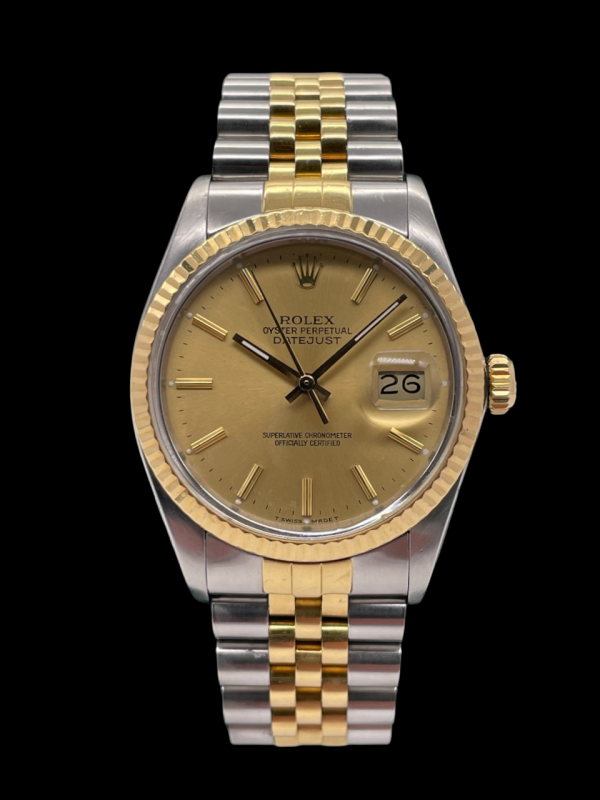 Rolex Datejust 36mm Dial Gold ref 16013