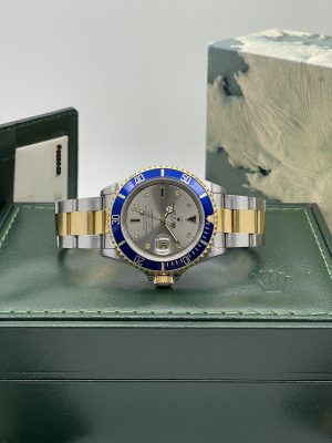 Rolex Submariner 16613 Serti Sultan Dial full Set never polished 1993