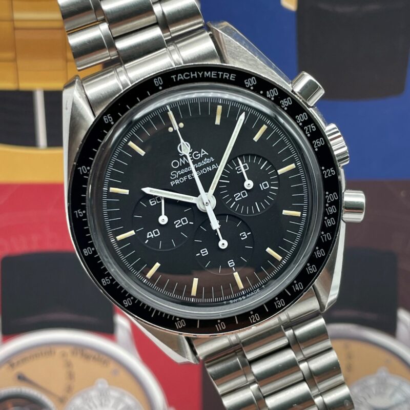Omega Speedmaster Moonwatch Tritium Dial Nice Patina  Original Paper
