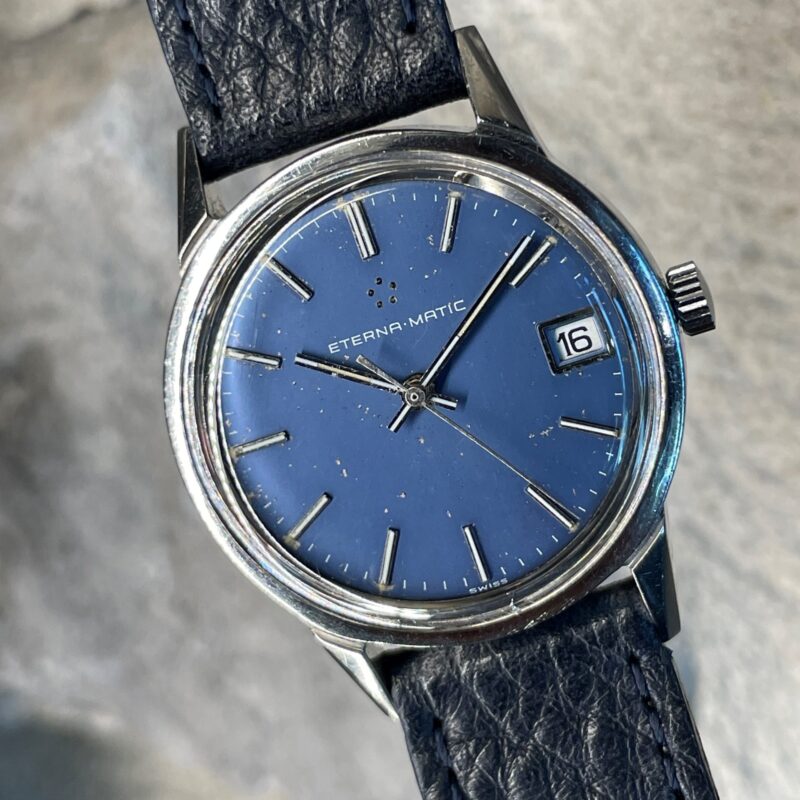 Eterna Matic From 1960 Blue Dial