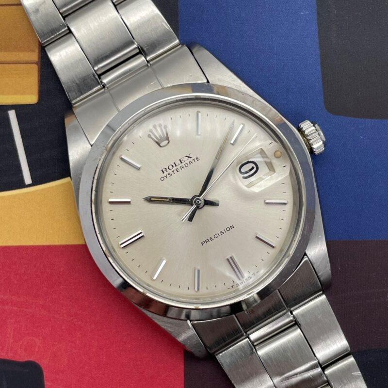 Rolex OysterDate Precision 6694 Silver Dial From 1969