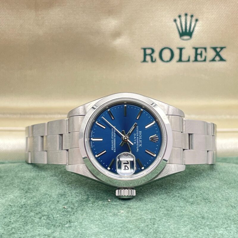 Rolex Lady-Datejust 69160 Dial Blue Full Set Box & Papers + Service Ufficiale 2019