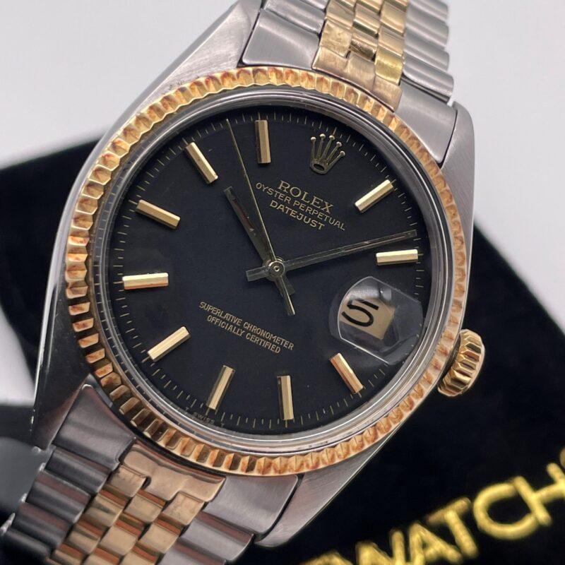 Rolex Datejust 36 ref. 1601 Steel/Gold 18K - Rare Black No Lume Dial