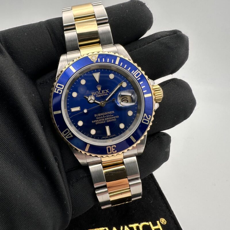 Rolex Submariner 16613 Date Sel 2002 Blue dial Just serviced
