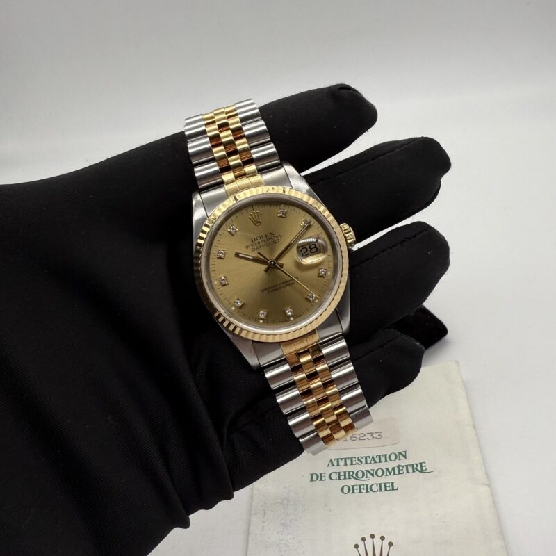 Rolex Datejust 16233 Diamonds Original Paper