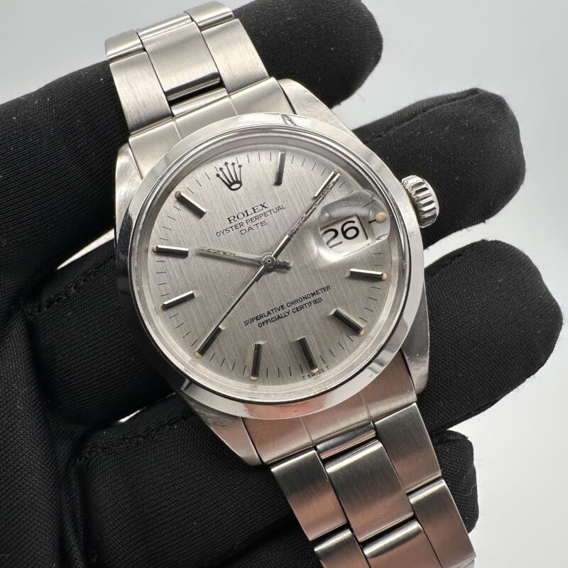 Rolex Oyster Perpetual Date Linen Dial 34 mm Automatic