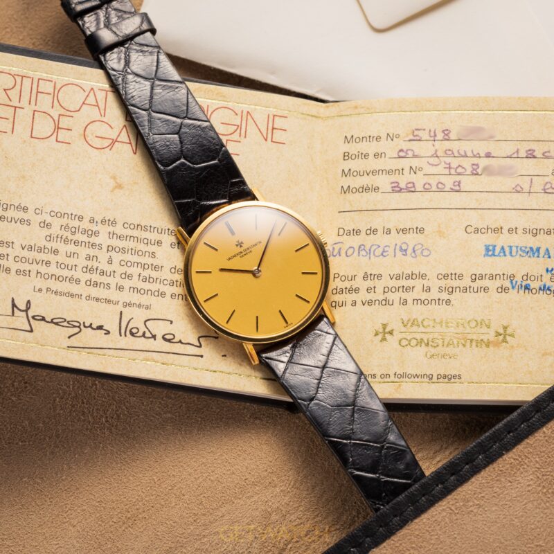 Vacheron Constantin 39009 Patrimony Nos 1980
