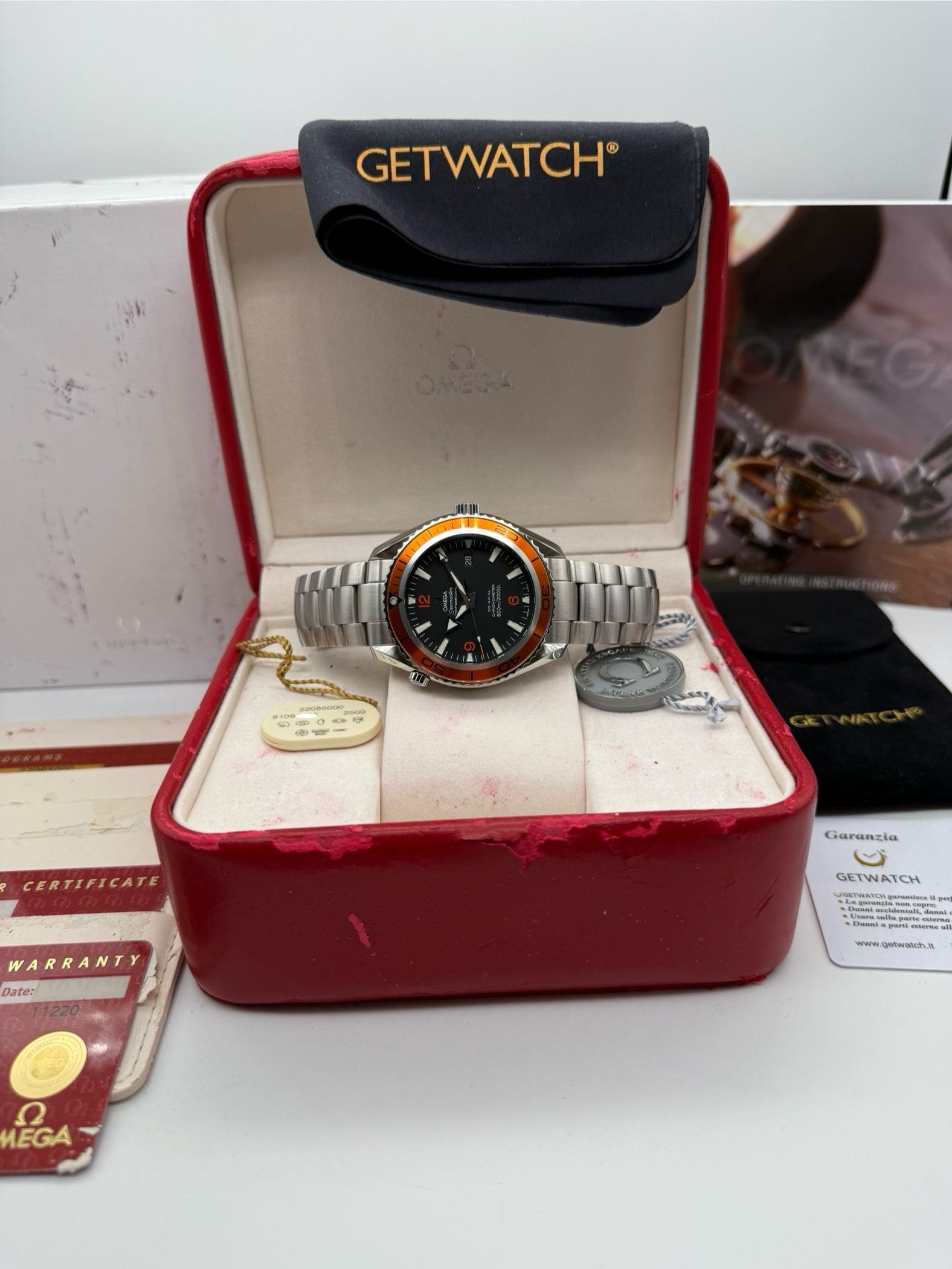 Omega Seamaster Planet Ocean NOS Orange - Image 4