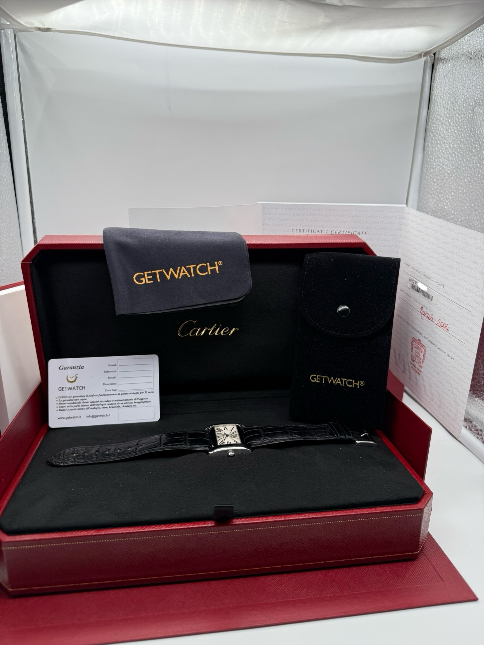 Cartier Tank Divan Ref. 2612 Juventus Full set - Image 4