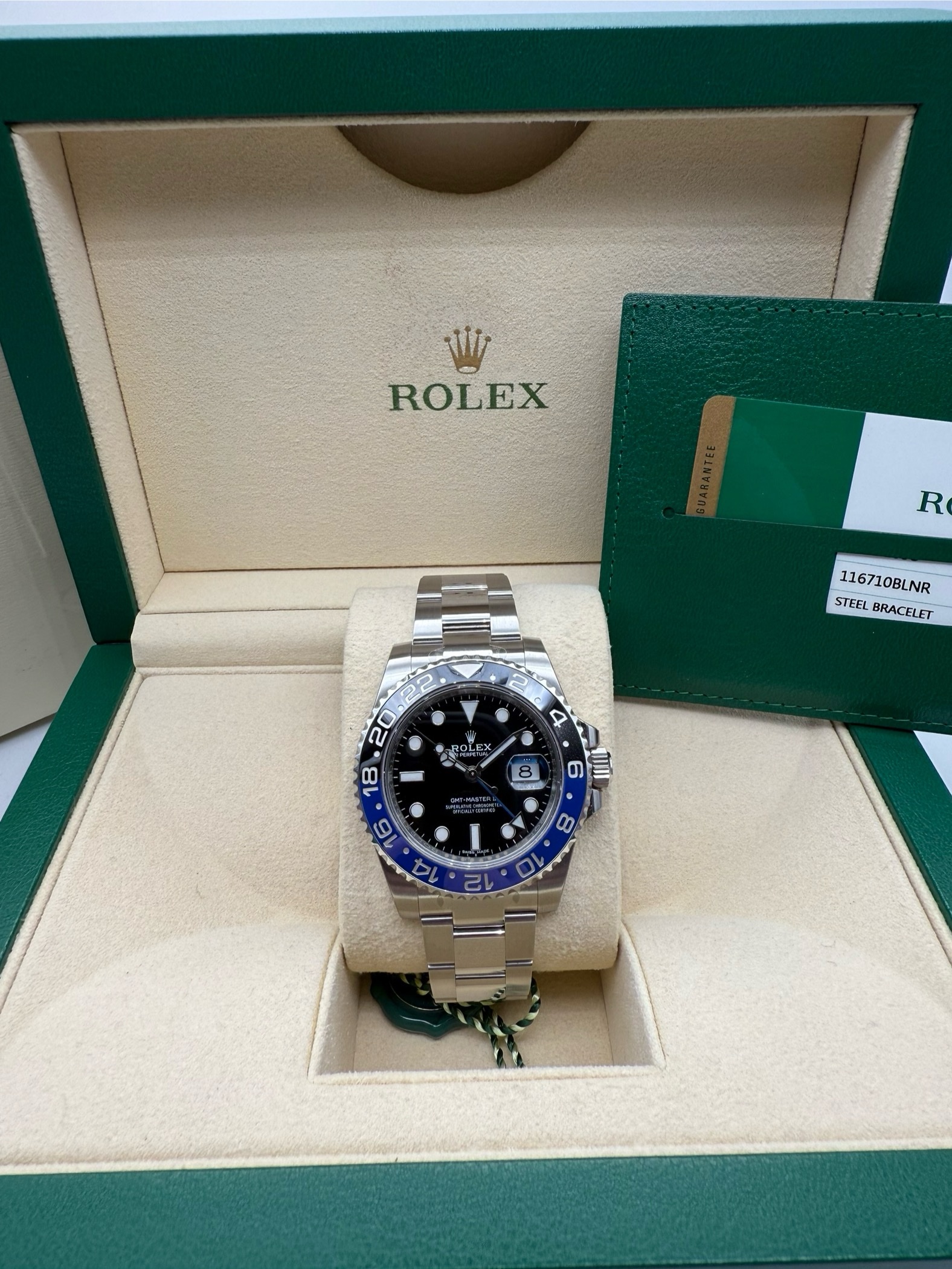 Rolex Gmt Master II 116710BLNR Batman NOS full stickers - Image 9