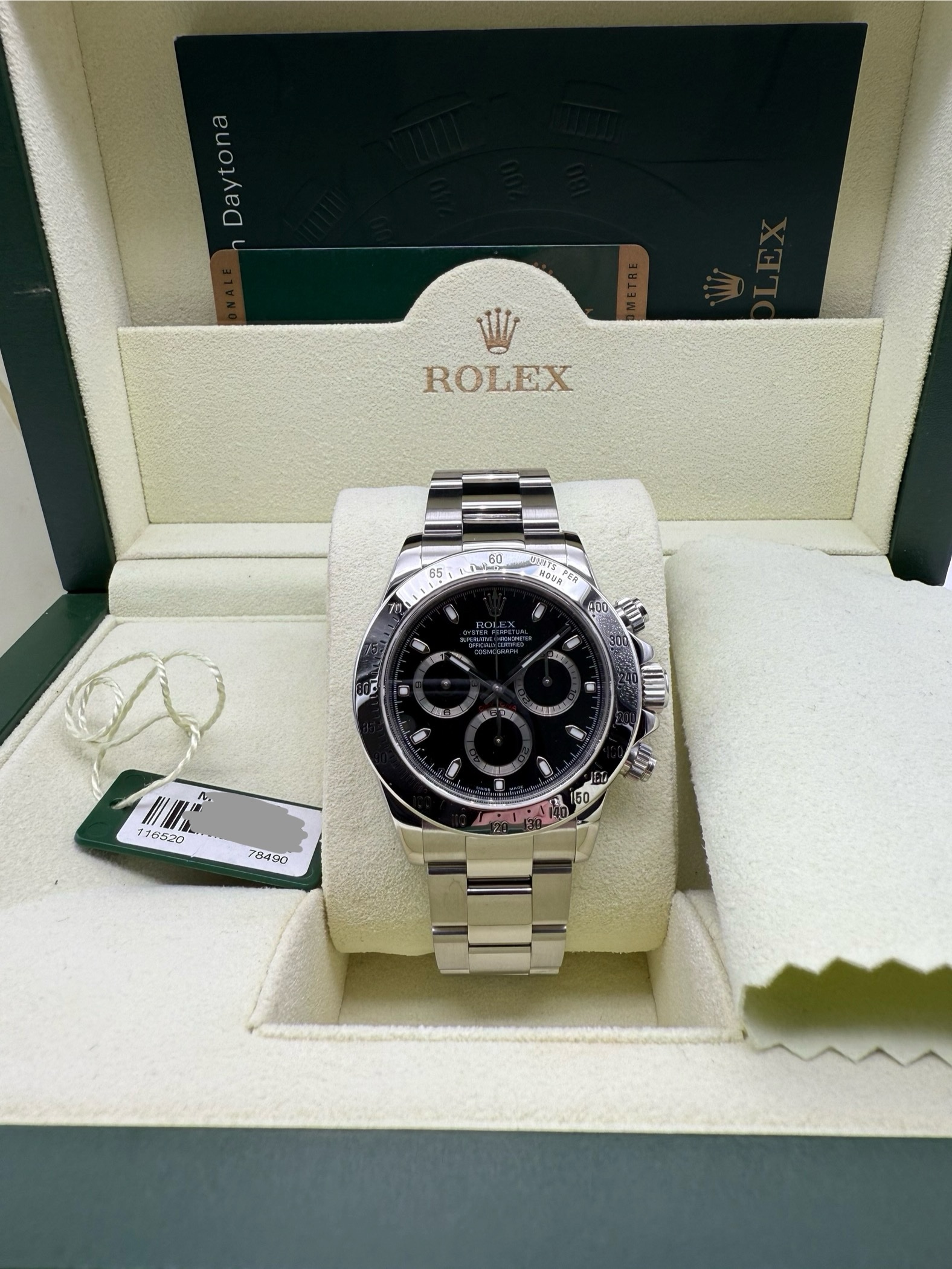 Rolex Daytona 116520 Black dial like new Full set - Image 2