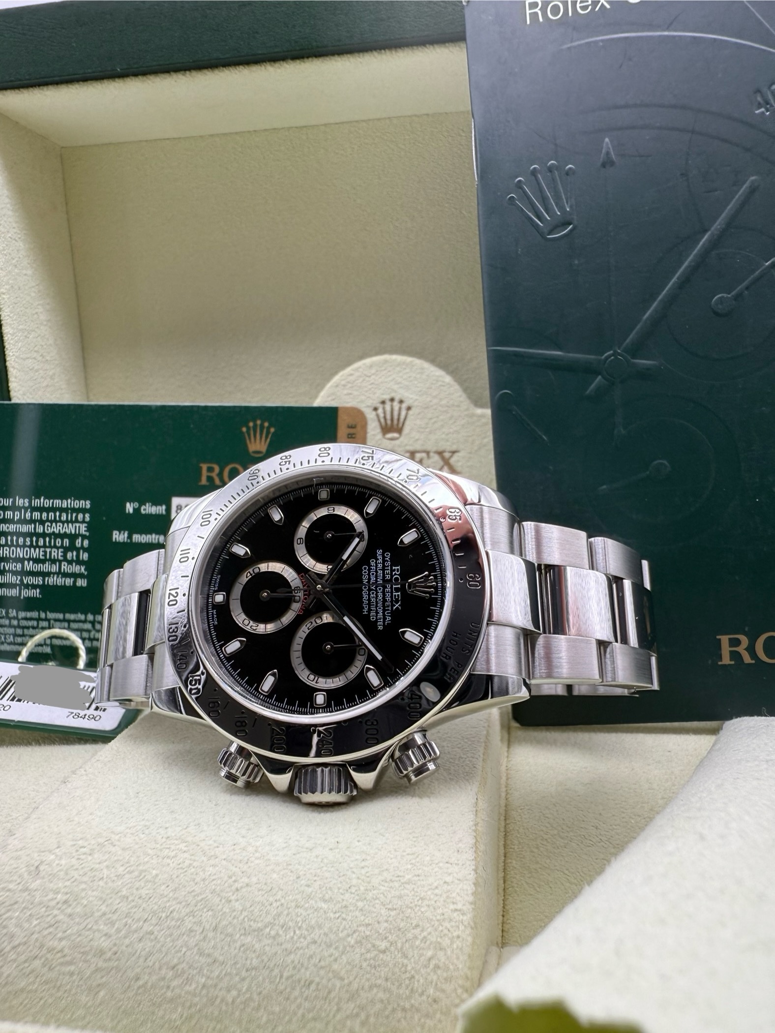 Rolex Daytona 116520 Black dial like new Full set - Image 5