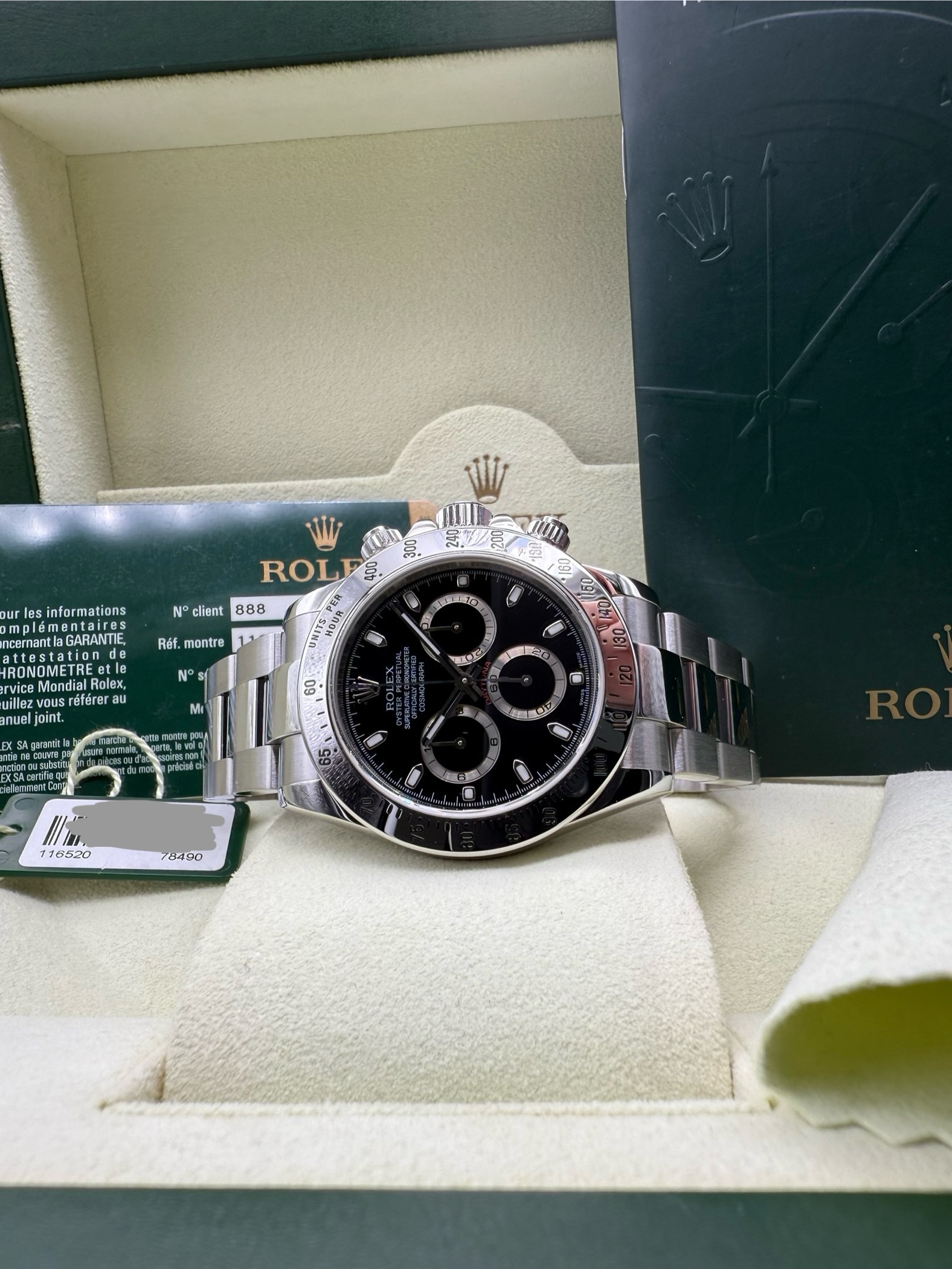 Rolex Daytona 116520 Black dial like new Full set - Image 3
