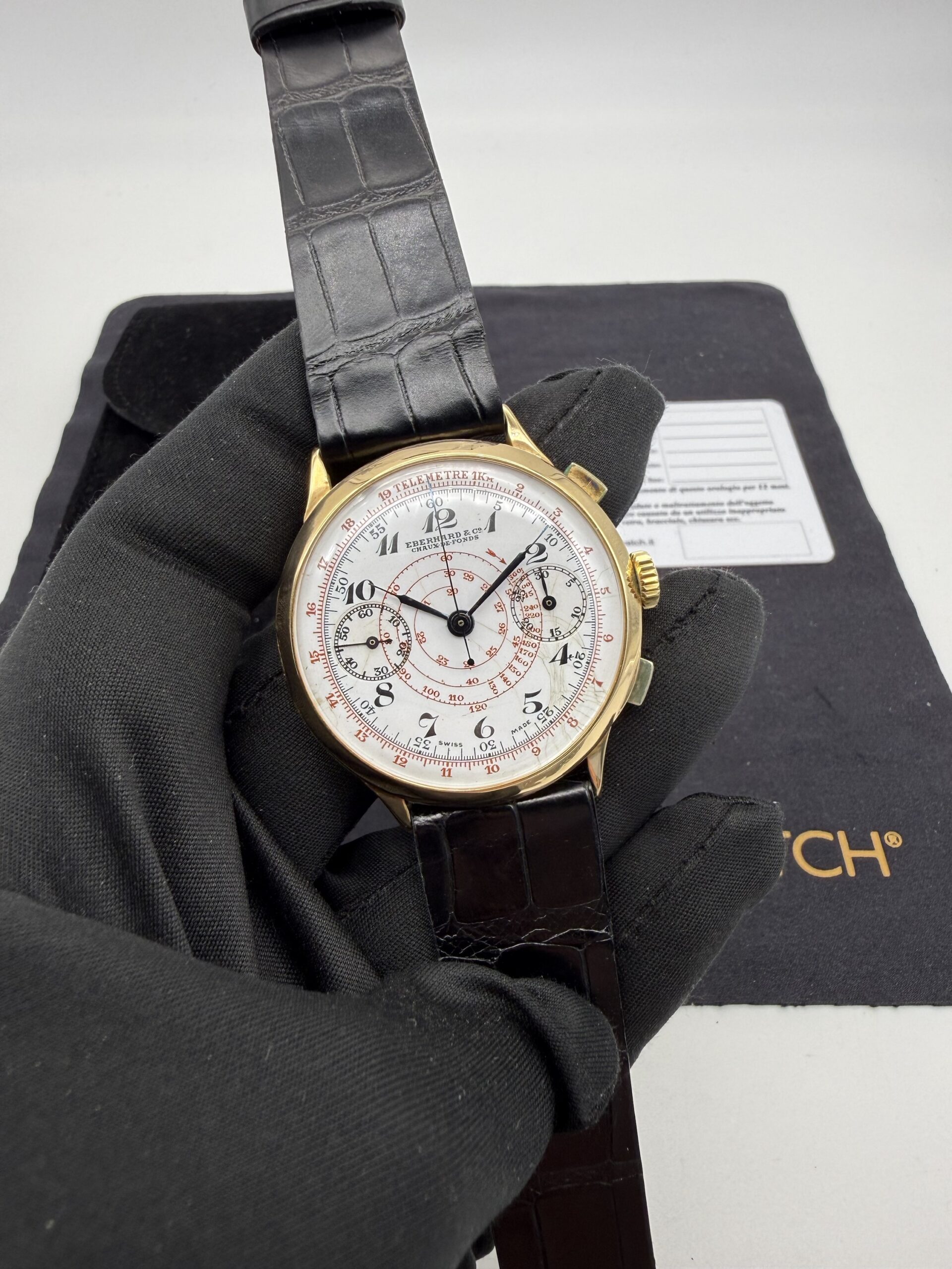 Eberhard Pre Extrafort Porcellana Jumbo 40 mm