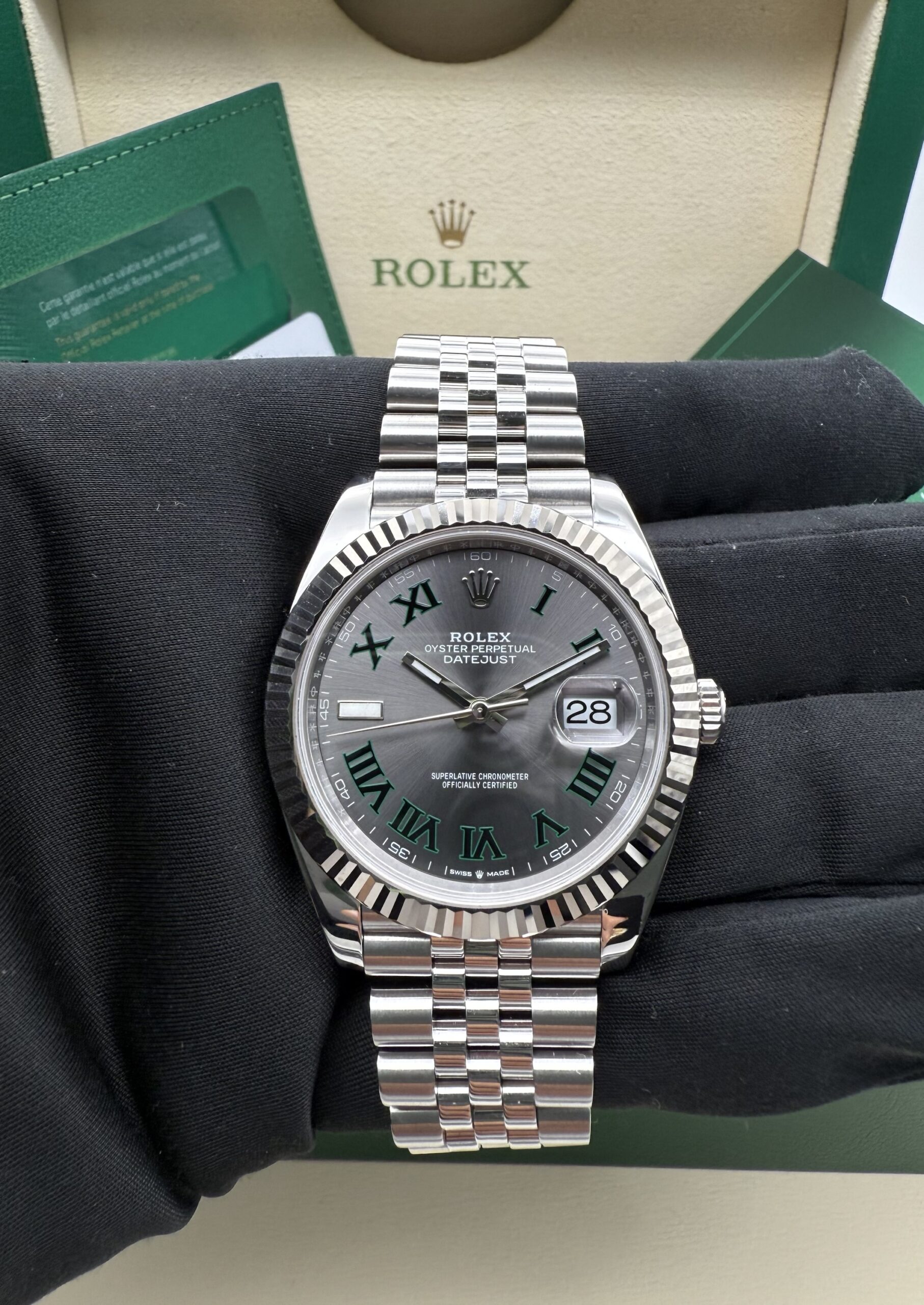 Rolex Datejust 41 Wimbledon 126334 Jubilee Full Set 2020 (2027 official Rolex Warranty) - Image 2