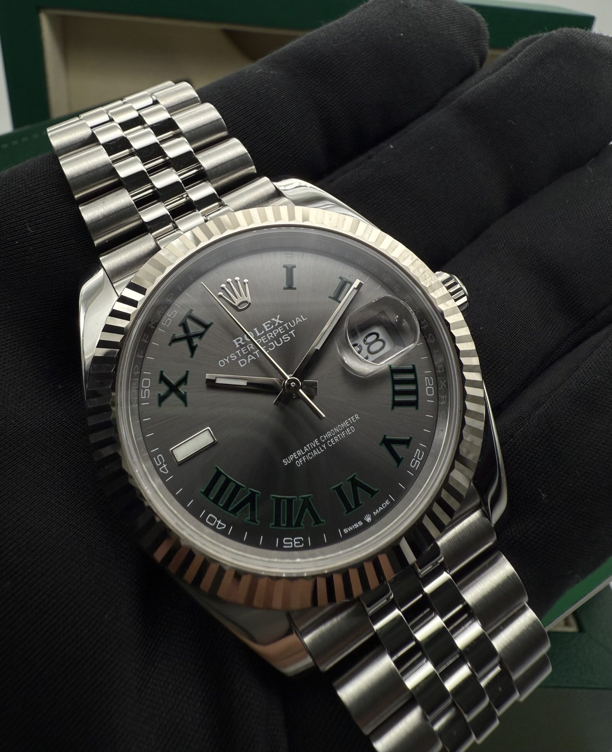 Rolex Datejust 41 Wimbledon 126334 Jubilee Full Set 2020 (2027 official Rolex Warranty) - Image 3