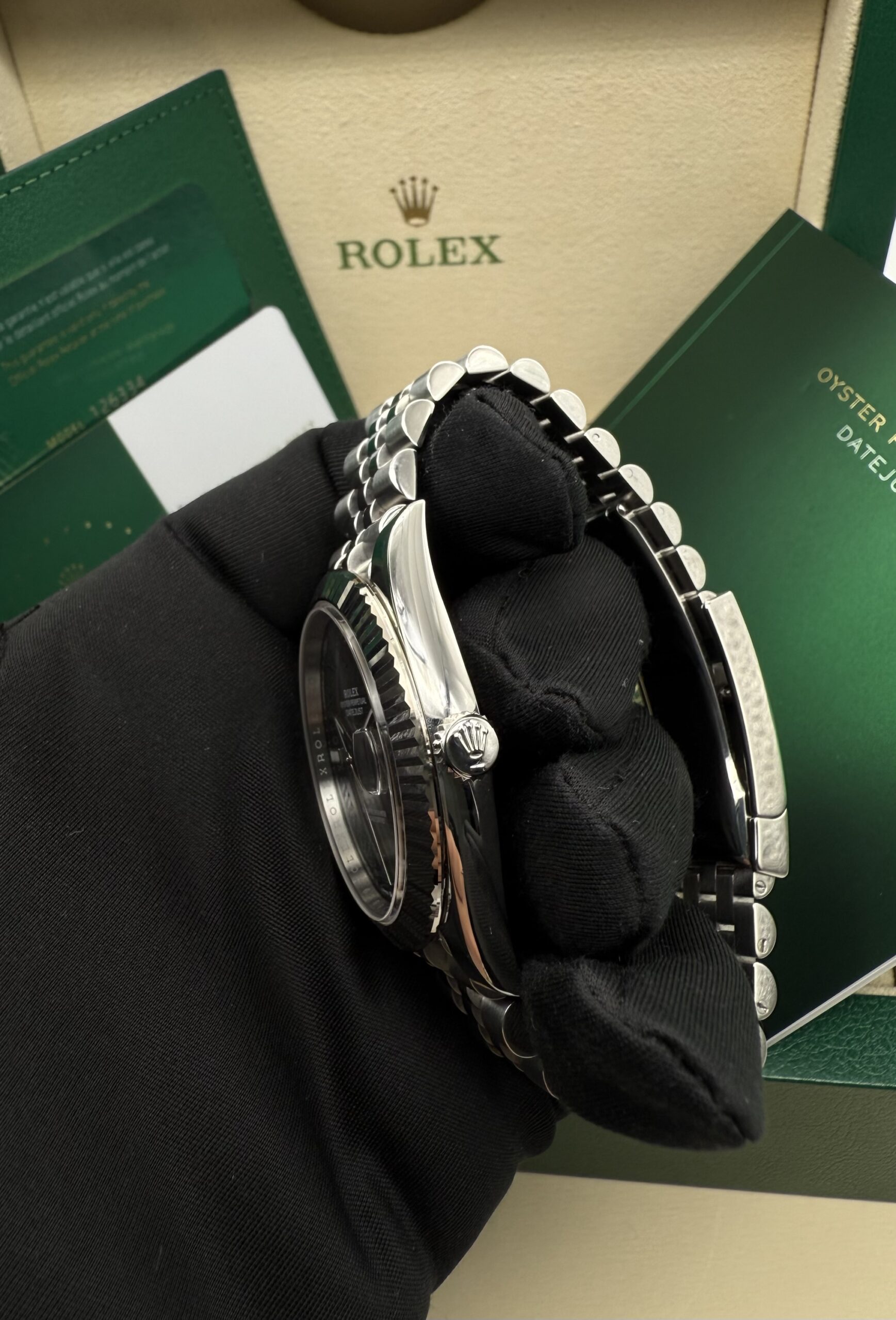 Rolex Datejust 41 Wimbledon 126334 Jubilee Full Set 2020 (2027 official Rolex Warranty) - Image 4