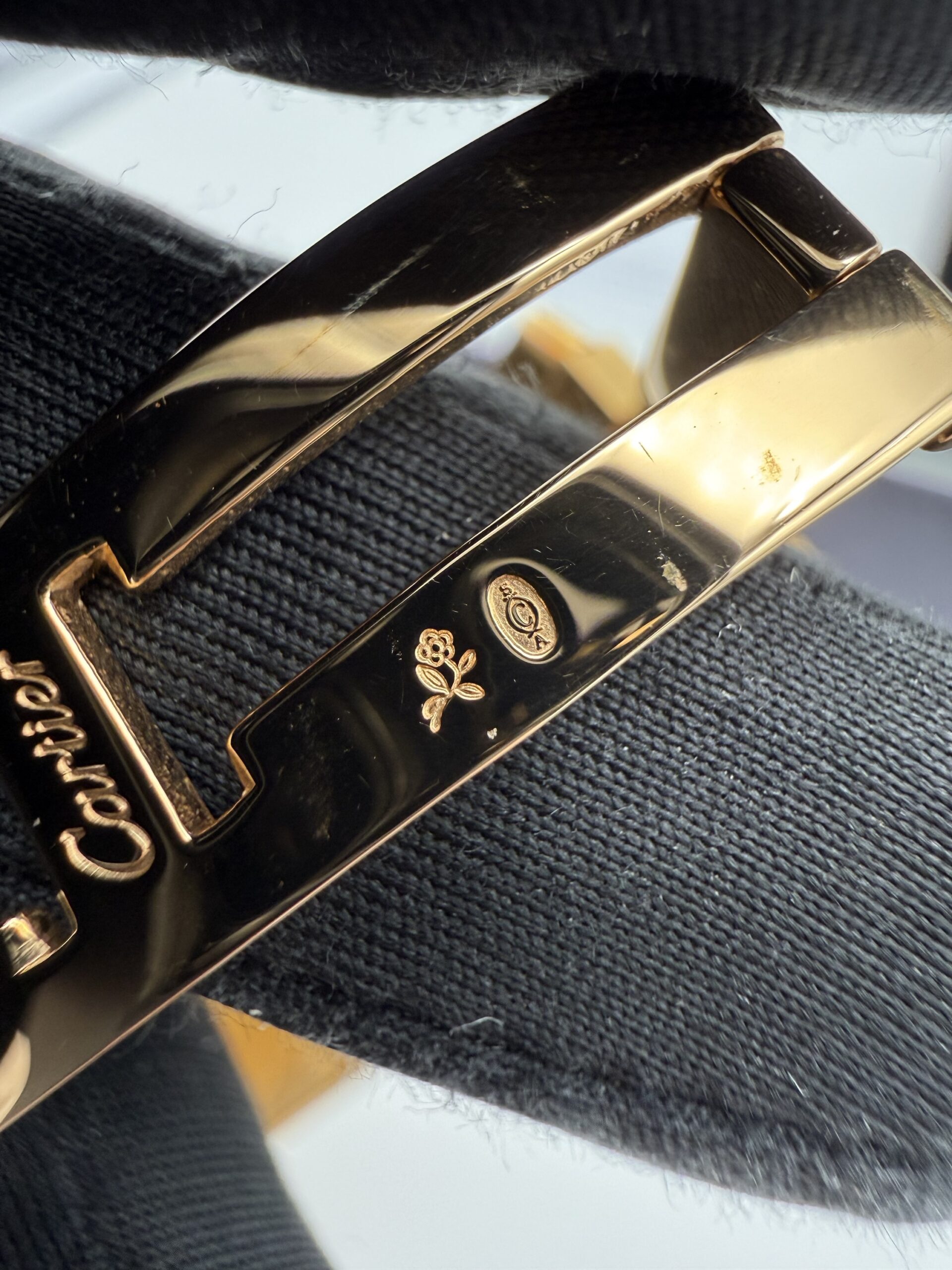 Cartier Tank Française 1840 Automatic Full Gold 18kt Guilloché Dial - Image 11