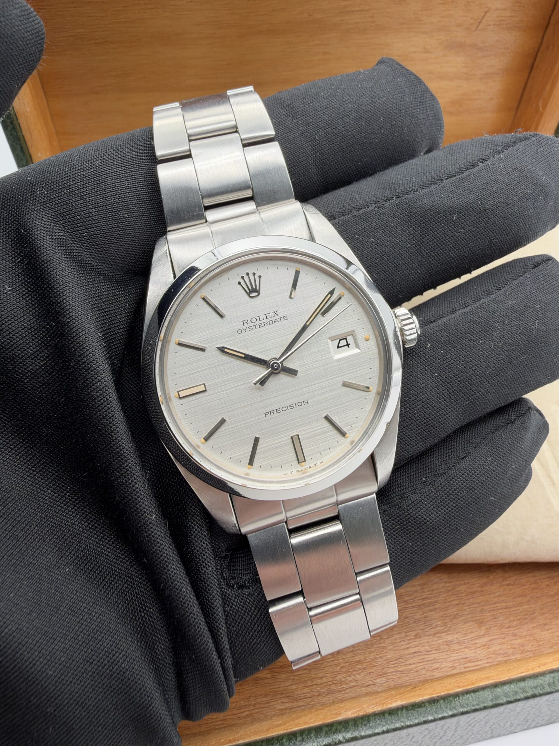 ROLEX OYSTERDATE PRECISION 6694 – 1973 – LINEN DIAL – VINTAGE