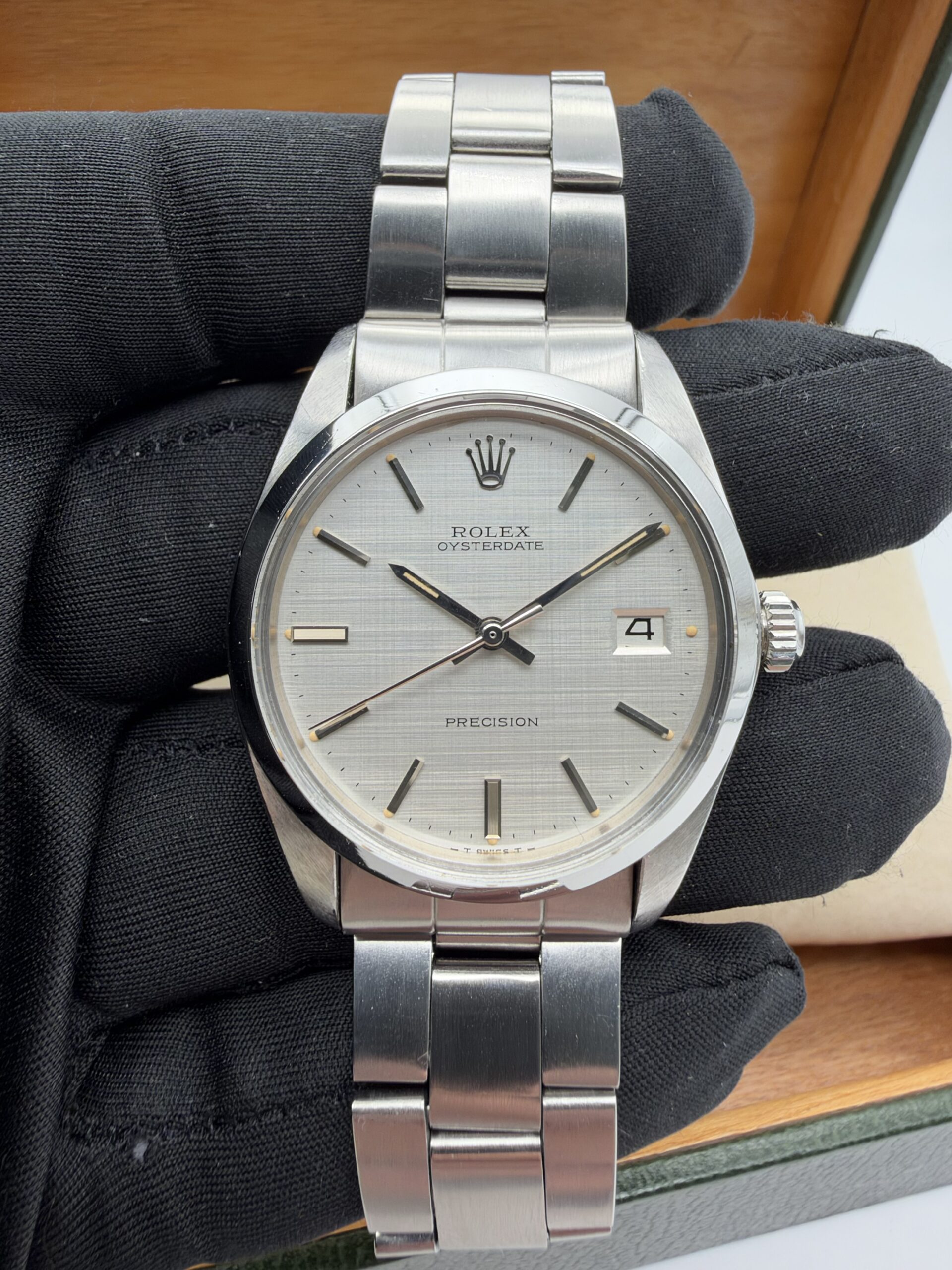 ROLEX OYSTERDATE PRECISION 6694 – 1973 – LINEN DIAL – VINTAGE - Image 10