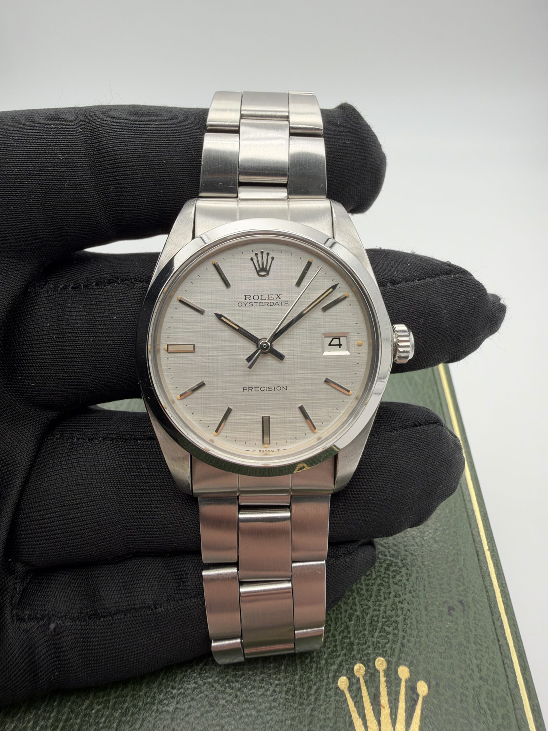 ROLEX OYSTERDATE PRECISION 6694 – 1973 – LINEN DIAL – VINTAGE - Image 4