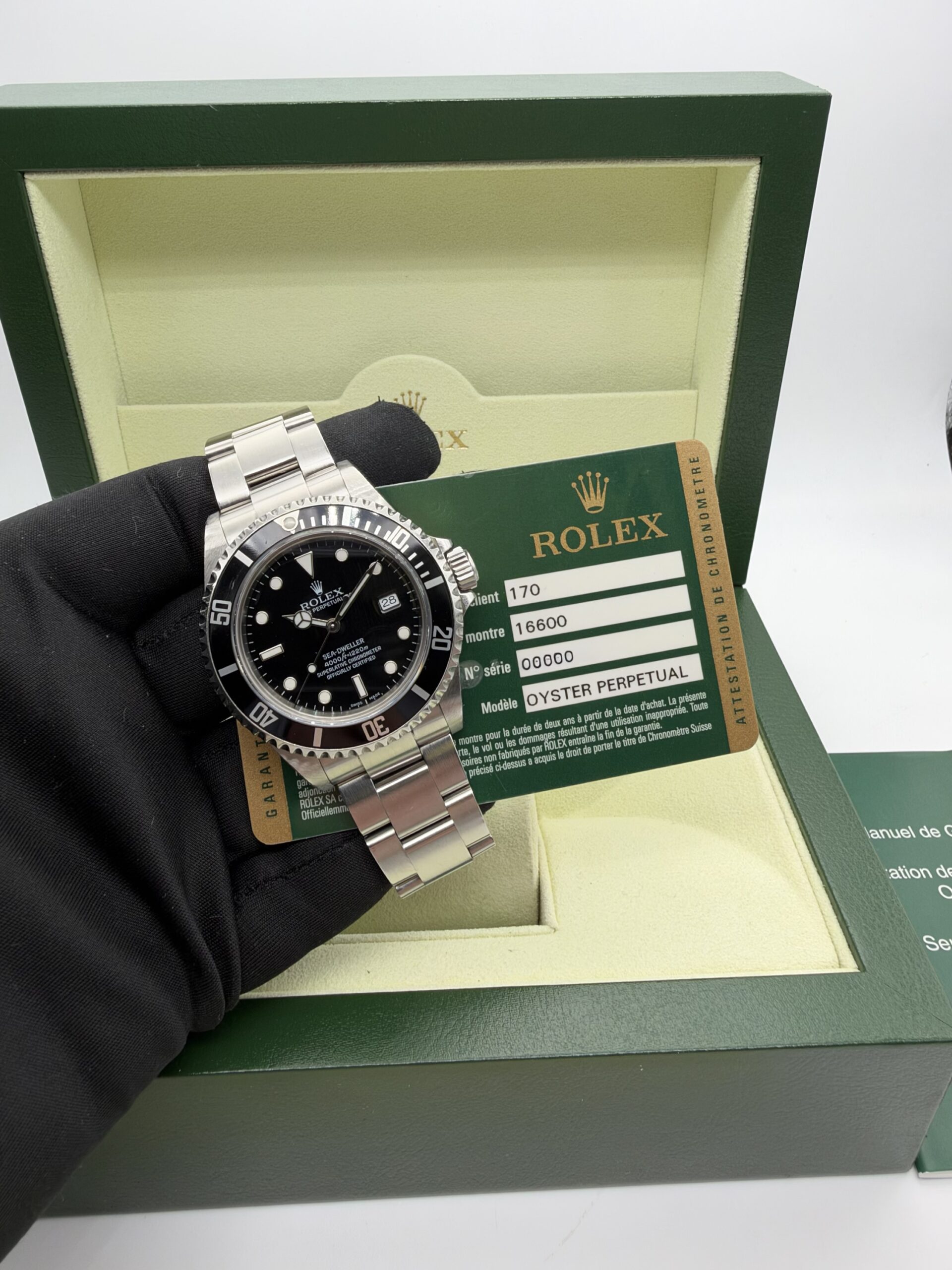 Rolex Sea-Dweller 40 | Ref. 16600 | 2008 | Unpolished – Italian Warranty Card - Image 3