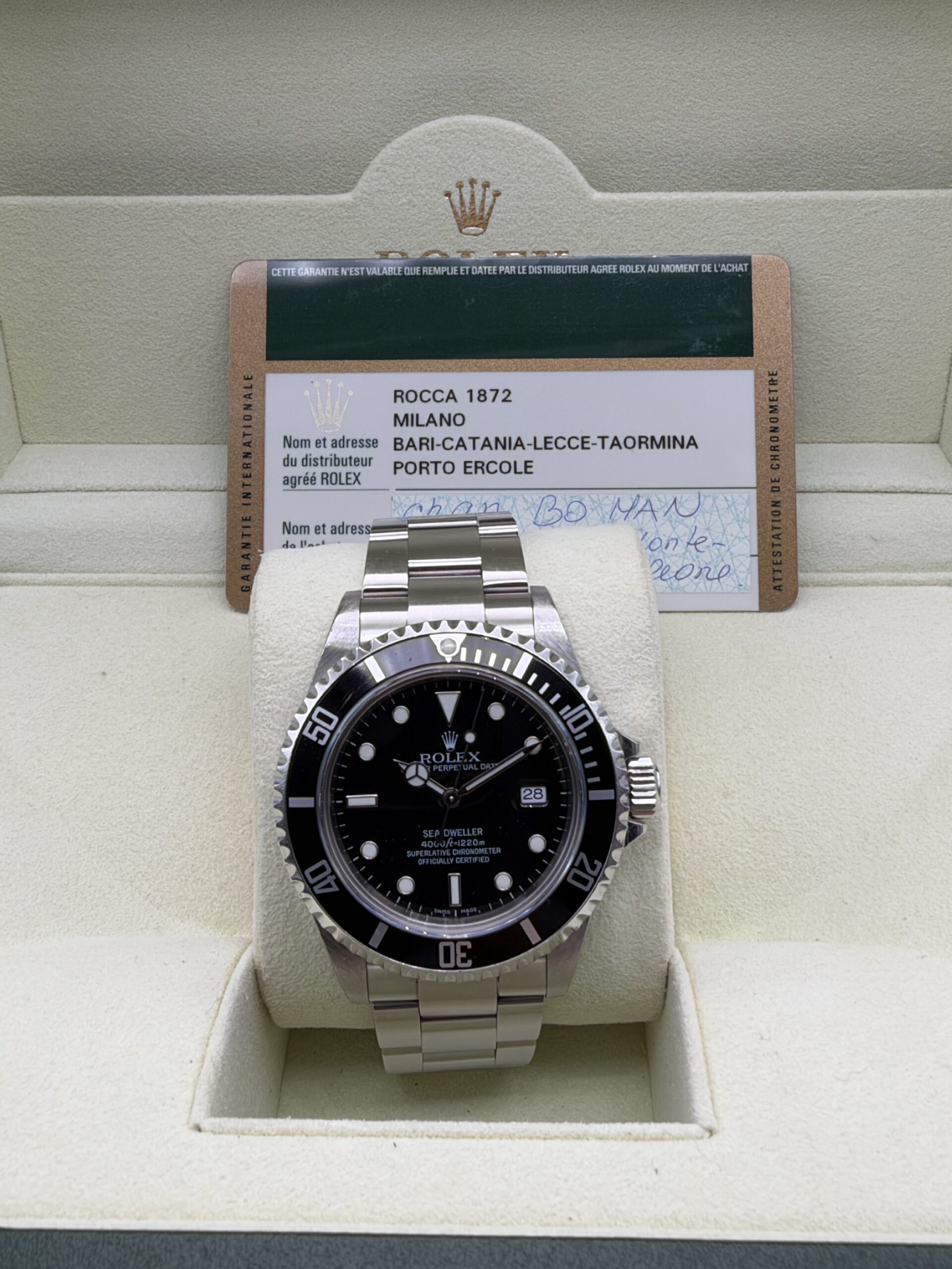 Rolex Sea-Dweller 40 | Ref. 16600 | 2008 | Unpolished – Italian Warranty Card - Image 5