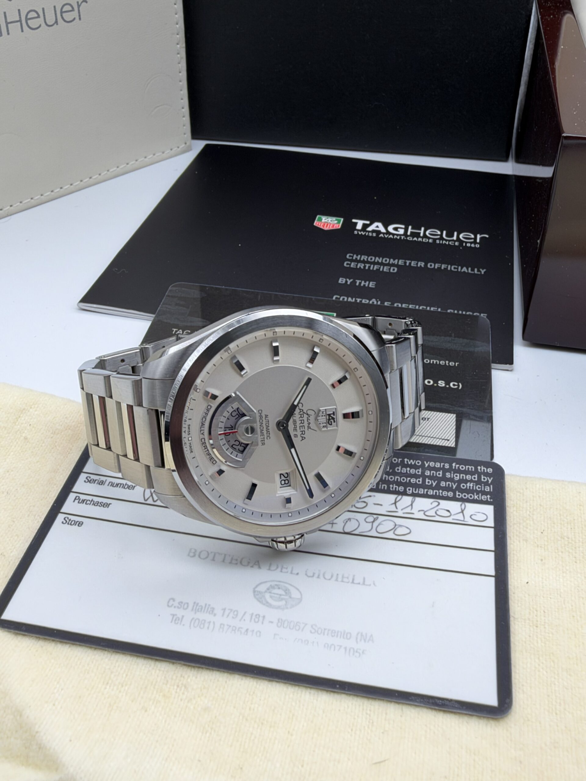 TAG Heuer Gran Carrera Calibre 6 | Ref. WAV511B | 2010 | Full Set – COSC Chronometer - Image 5