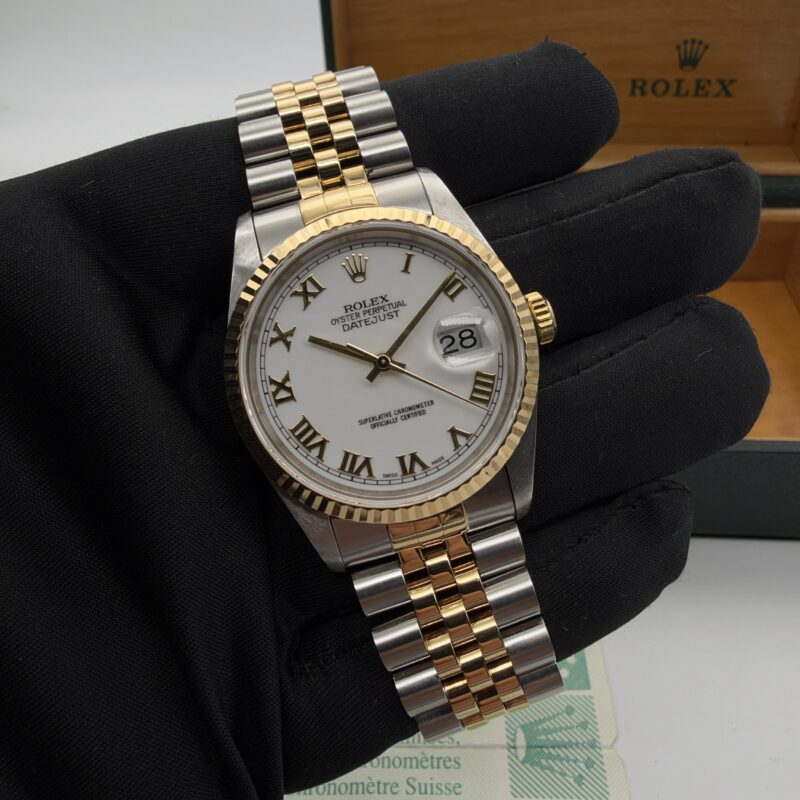 Rolex Datejust 36 | Ref. 16233 | 1995 | 3D Roman Dial – Full Set