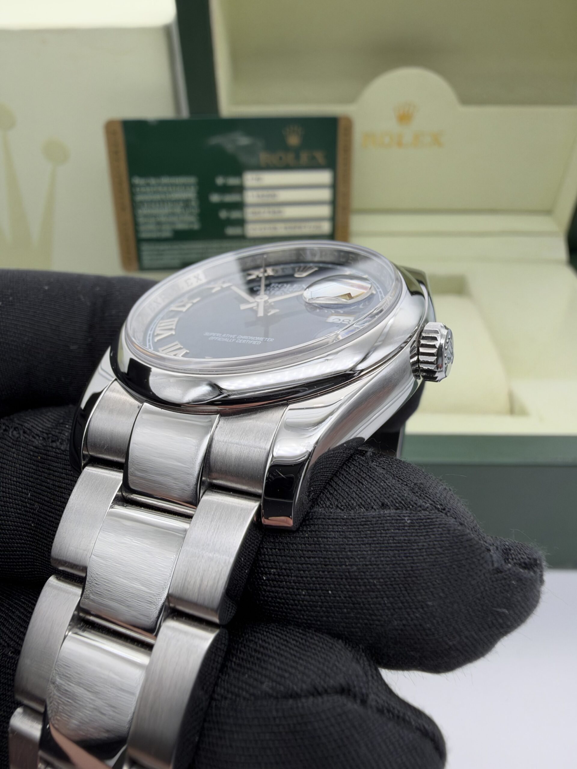 Rolex Datejust 36 | Ref. 116200 | 2013 | Blue Roman Dial – Full Set - Image 4