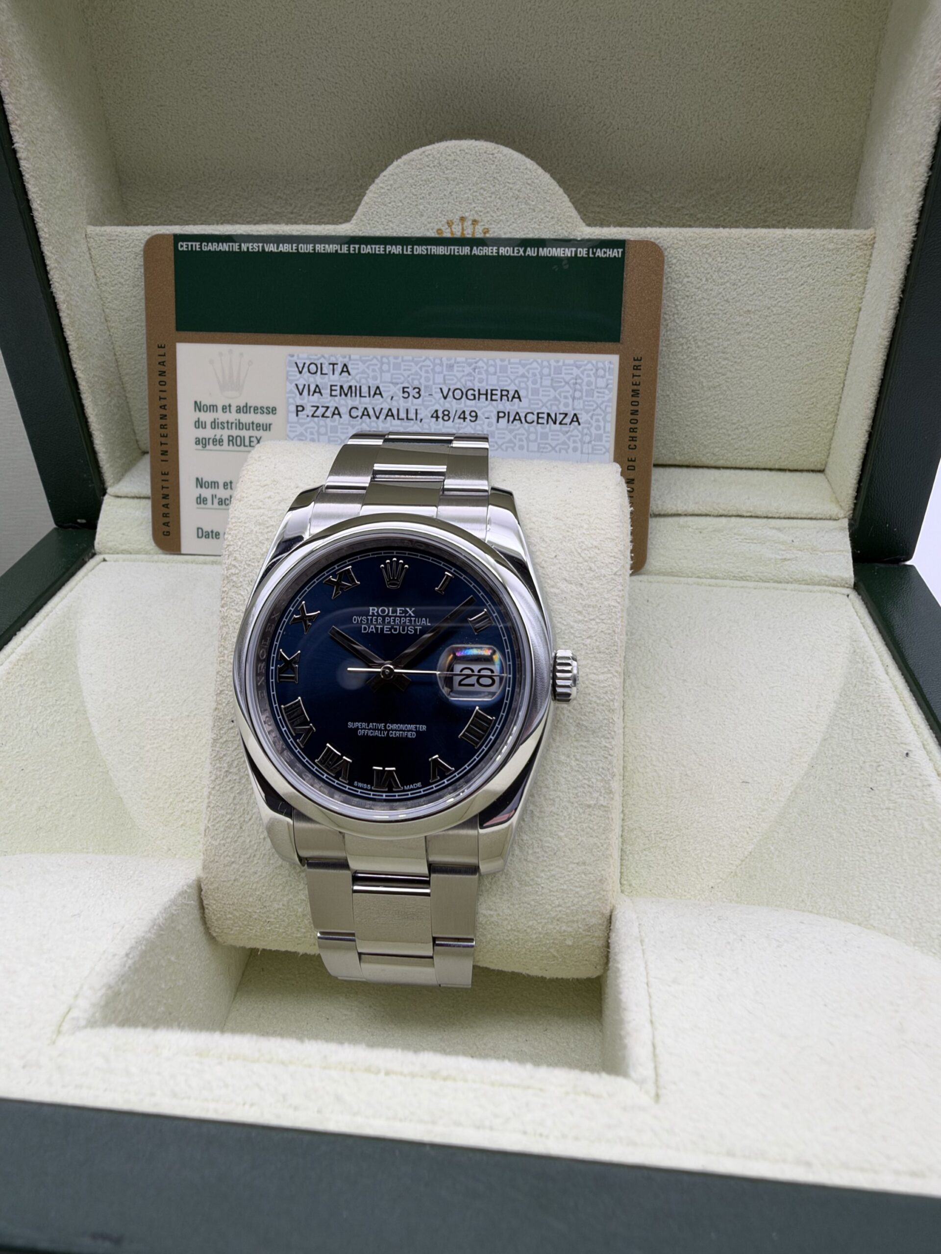 Rolex Datejust 36 | Ref. 116200 | 2013 | Blue Roman Dial – Full Set - Image 15
