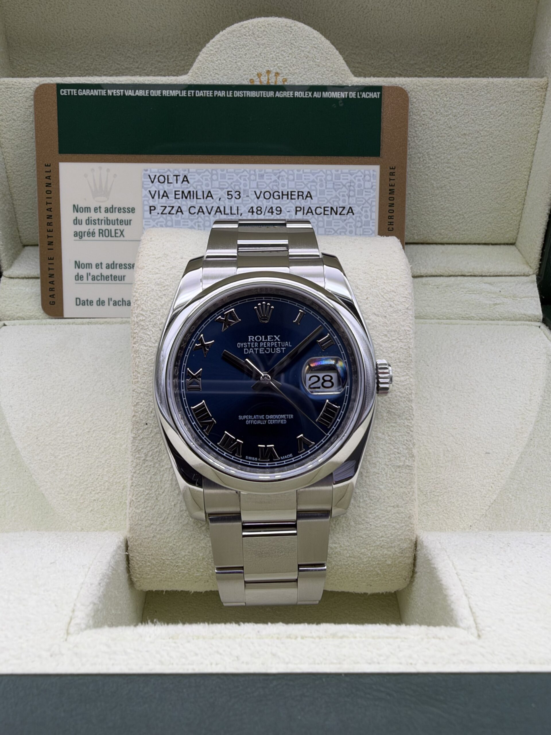 Rolex Datejust 36 | Ref. 116200 | 2013 | Blue Roman Dial – Full Set - Image 13