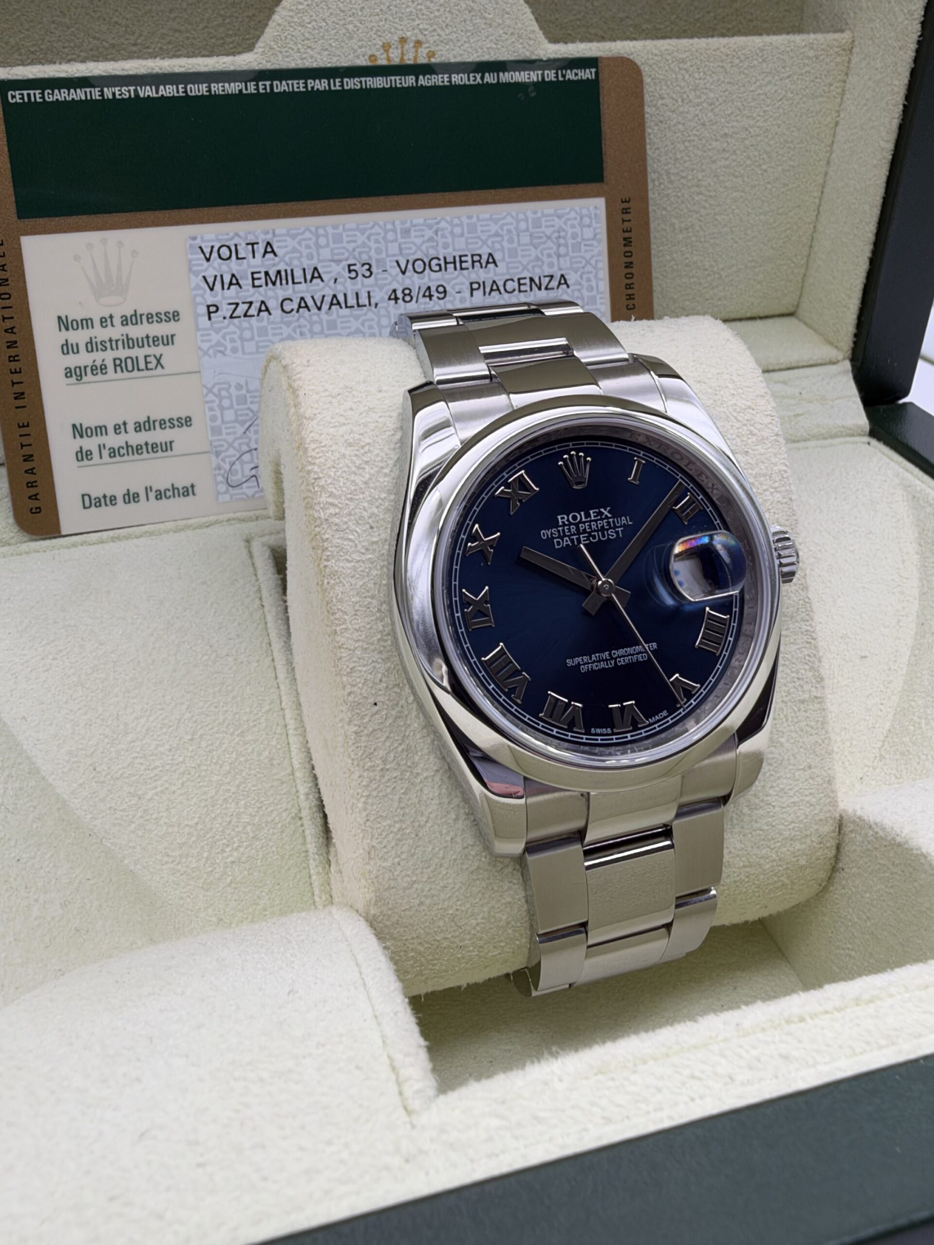 Rolex Datejust 36 | Ref. 116200 | 2013 | Blue Roman Dial – Full Set - Image 3